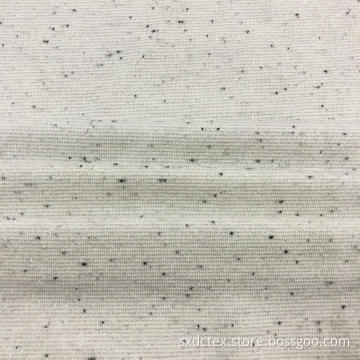 Knitted CVC Terry Silver Metelic Fabric